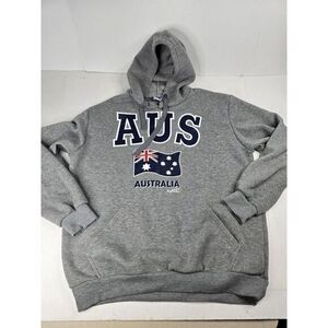 Joey Roo Hoodie Mens Large Gray Sydney Australia Sweatshirt Destination Pullover